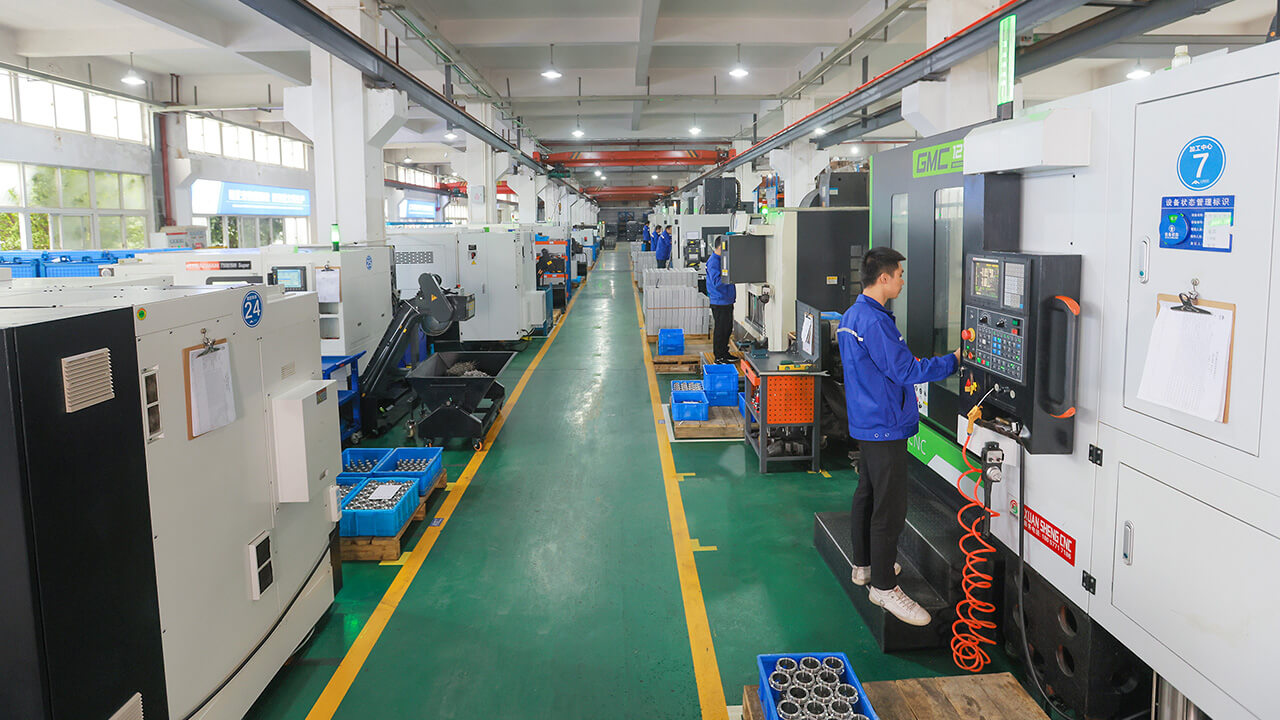CNC machining workshop